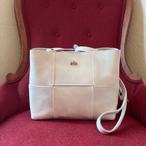 Portland Leather Goods Retired Charlotte Crossbody Shoulder Bag Beluga